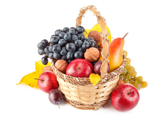 Delicious Fruity Basket With Fruits